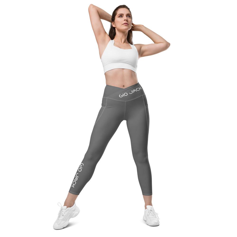 Crossover Leggins with pockets Logs 1 Grey W FR GIO JACK