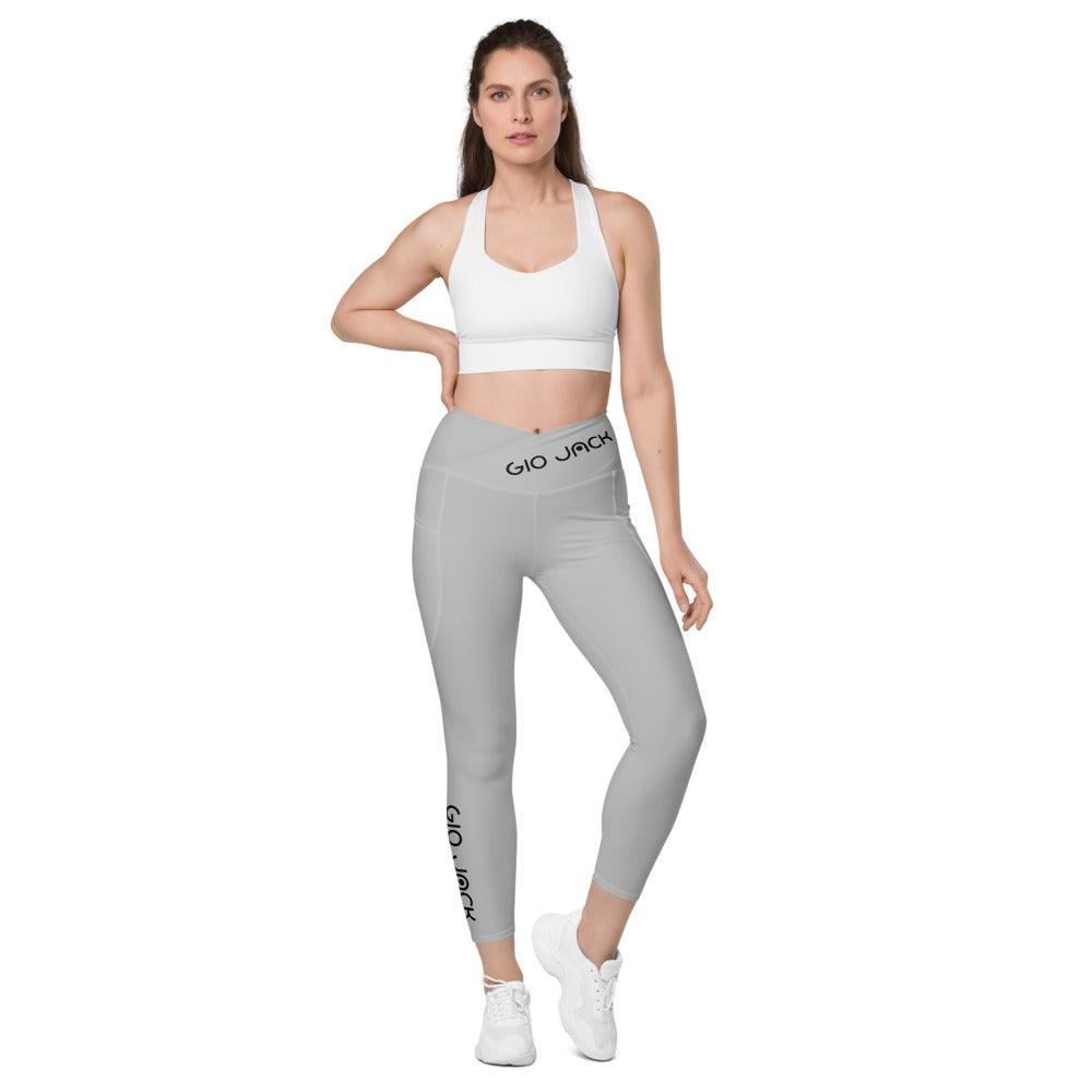Crossover Leggins with pockets Logs 1 Silver B FR GIO JACK