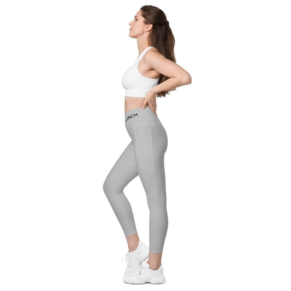 Crossover Leggins with pockets Logs 1 Silver B FR GIO JACK