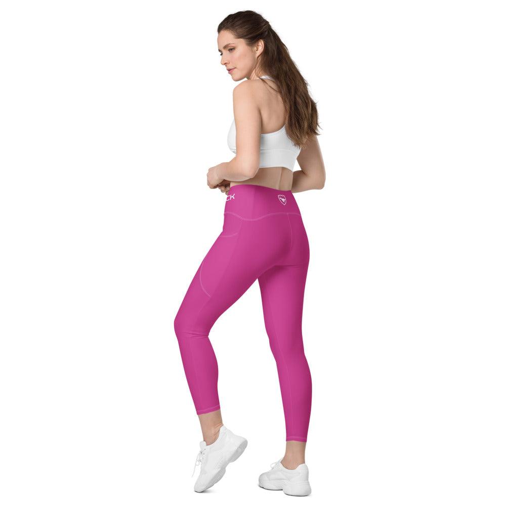 Crossover Leggins with pockets Logs 1 Deep Cherry W FR GIO JACK