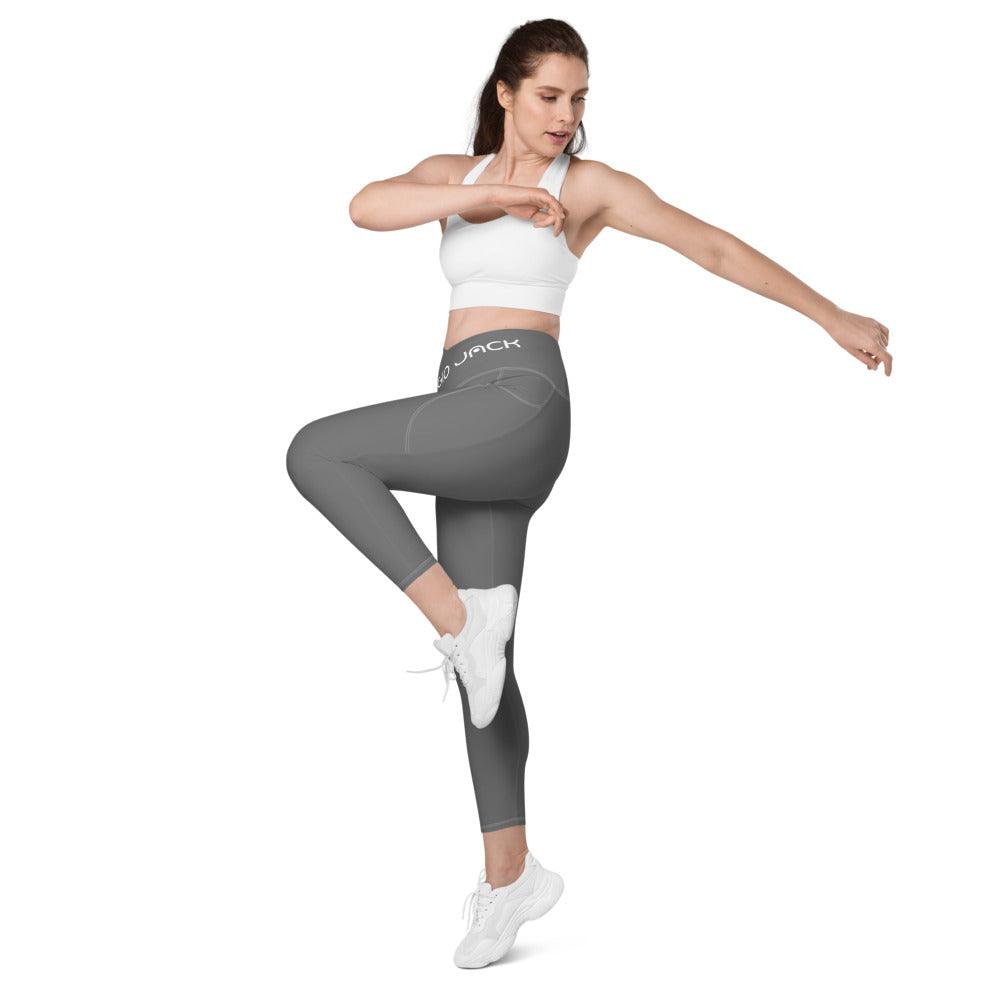 Crossover Leggins with pockets Logs 1 Grey W FR GIO JACK