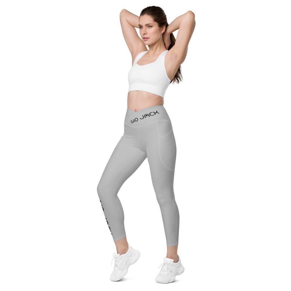 Crossover Leggins with pockets Logs 1 Silver B FR GIO JACK