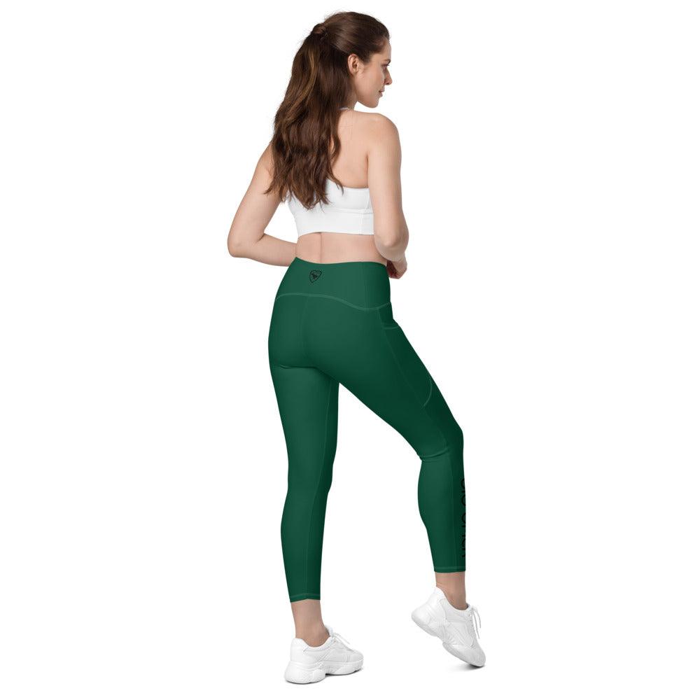 Crossover Leggins with pockets Logs 1 British Racing Green B FR GIO JACK