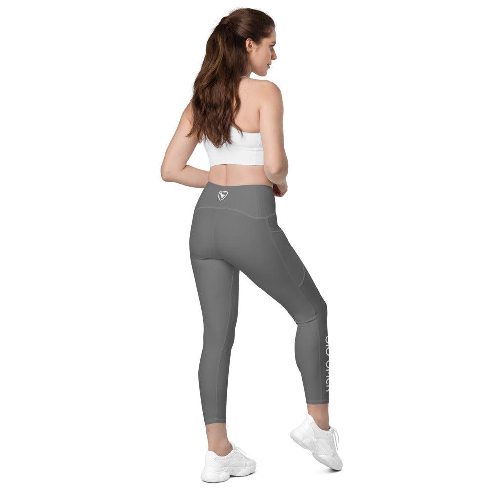 Crossover Leggins with pockets Logs 1 Grey W FR GIO JACK