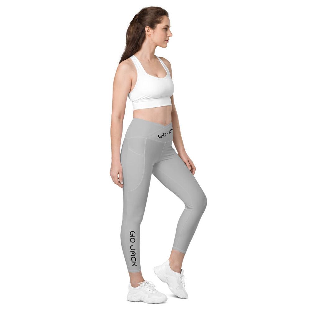 Crossover Leggins with pockets Logs 1 Silver B FR GIO JACK