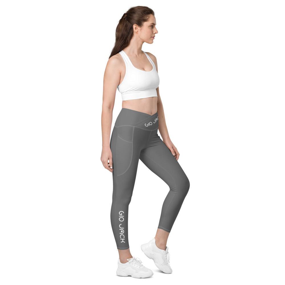Crossover Leggins with pockets Logs 1 Grey W FR GIO JACK