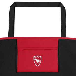 Beach Bag Logs Red W FRI GIO JACK
