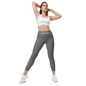 Leggins with pockets Logs 1 Grey W FR GIO JACK