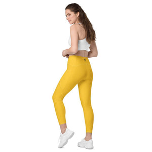 Leggins with pockets Logs 1 Yellow B FR GIO JACK