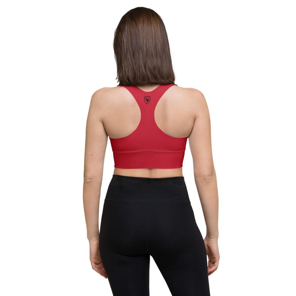 Longline Sports bra Logs 1 Red B FR GIO JACK