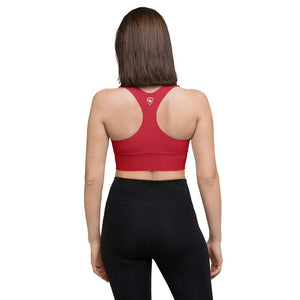 Longline Sports bra Logs 1 Red W FR GIO JACK