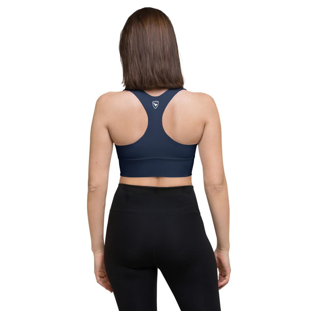 Longline Sports bra Logs 1 Navy W FR GIO JACK