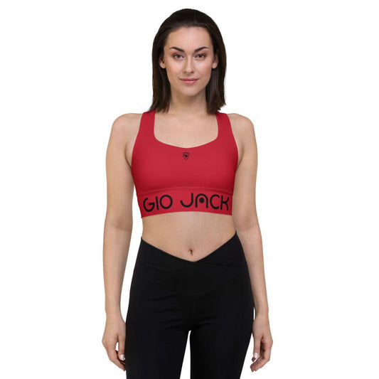 Longline Sports bra Logs 1 Red B FR GIO JACK