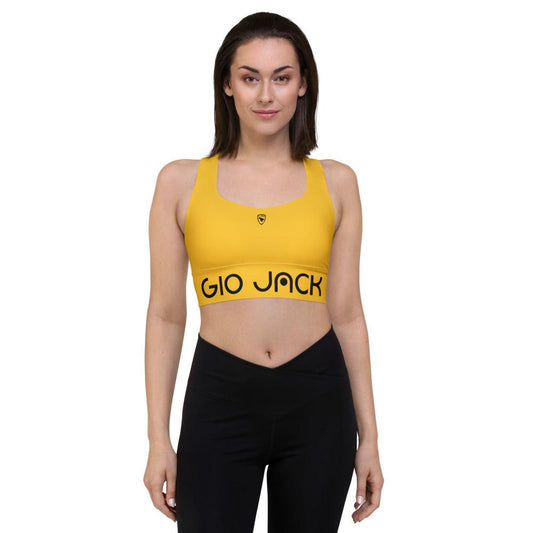 Longline Sports bra Logs 1 Yellow B FR GIO JACK