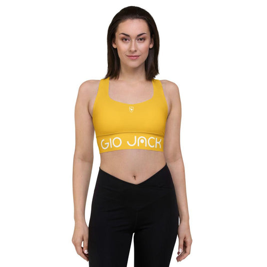 Longline Sports bra Logs 1 Yellow W FR GIO JACK