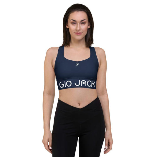 Longline Sports bra Logs 1 Navy W FR GIO JACK
