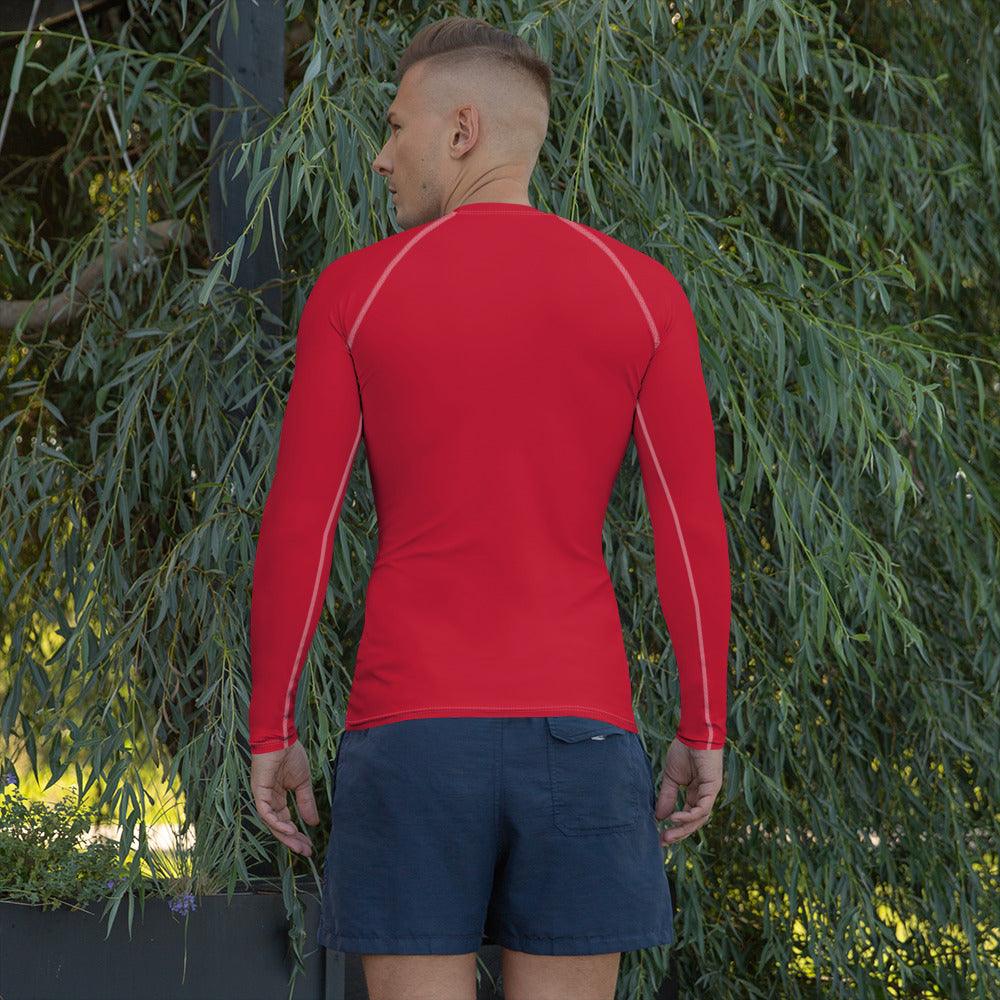 Men's Rash Guard Logo 1 Red B F GIO JACK