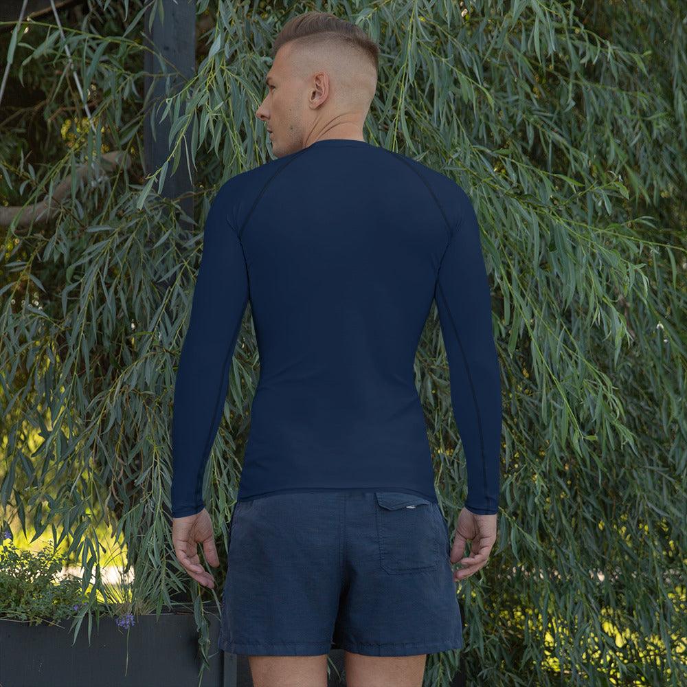 Men's Rash Guard Logo 1 Navy W F GIO JACK