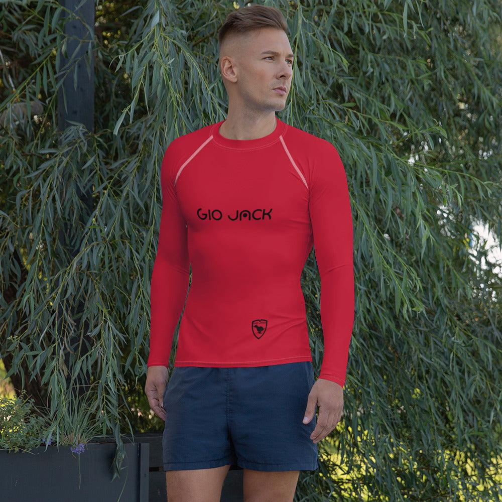 Men's Rash Guard Logs Red B F GIO JACK
