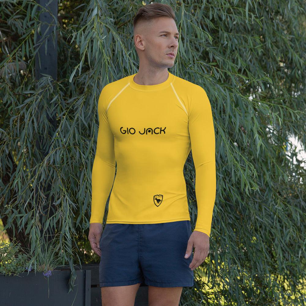 Men's Rash Guard Logs Yellow B F GIO JACK
