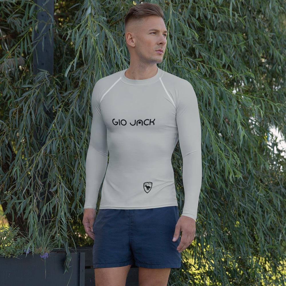 Men's Rash Guard Logs Silver B F GIO JACK
