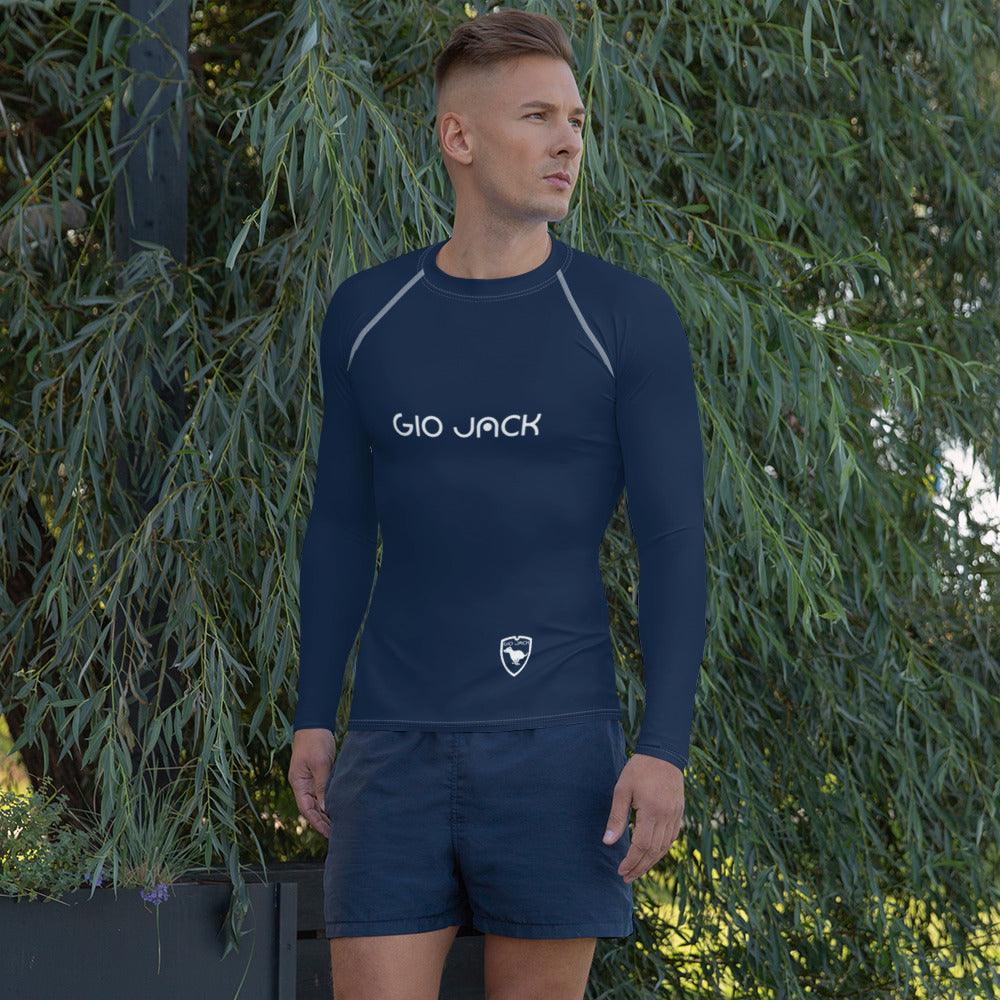 Men's Rash Guard Logs Navy W F GIO JACK