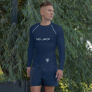 Men's Rash Guard Logs Navy W F GIO JACK