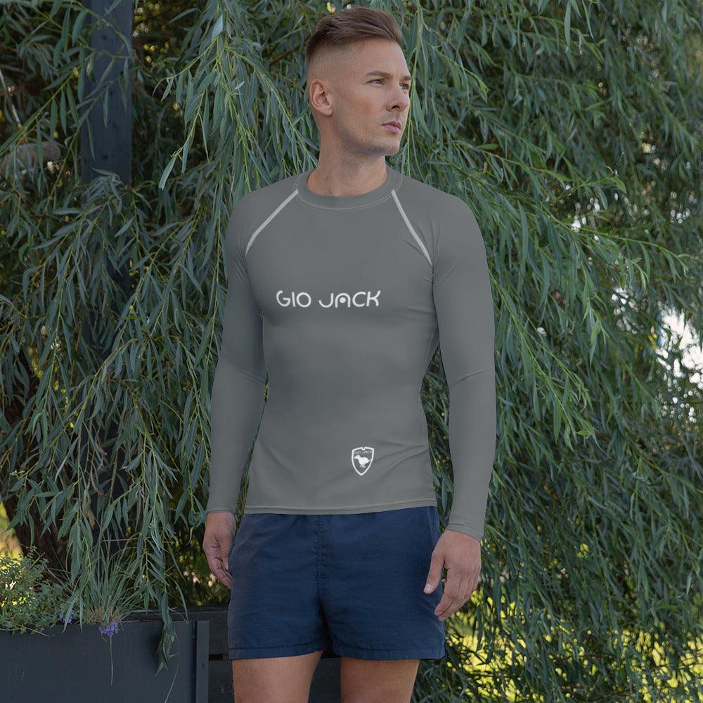 Men's Rash Guard Logs Grey W F GIO JACK