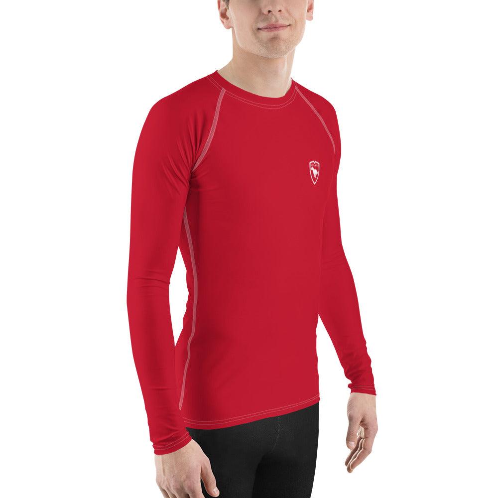 Men's Rash Guard Logo 1 Red W F GIO JACK