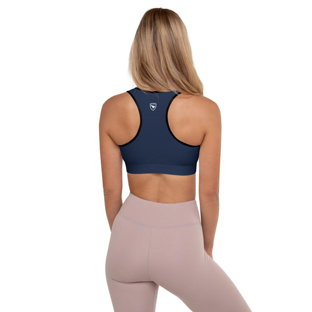 Padded Sports Bra Logs Navy W FR GIO JACK