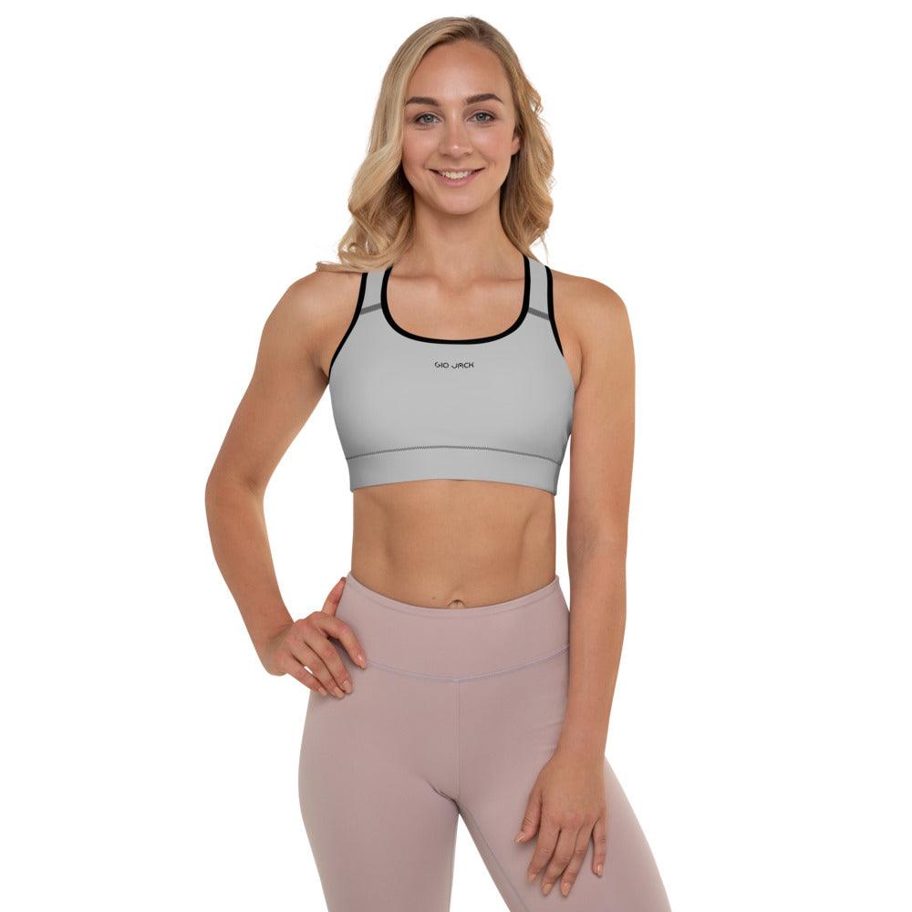 Padded Sports Bra Logs Silver B FR GIO JACK
