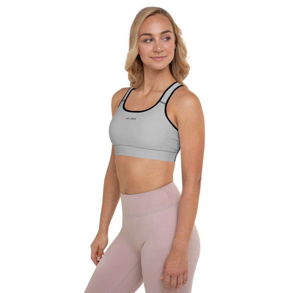 Padded Sports Bra Logs Silver B FR GIO JACK