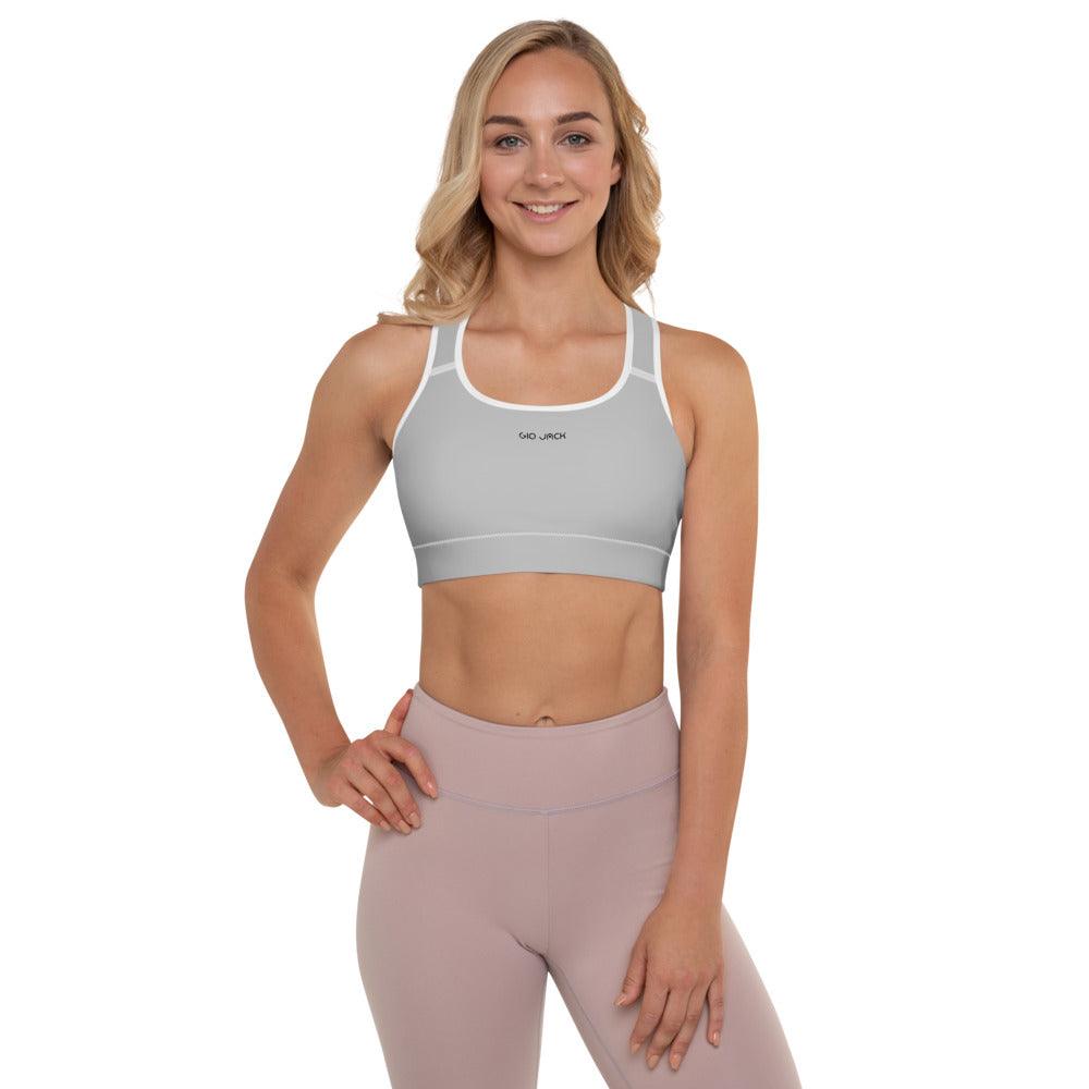 Padded Sports Bra Logs Silver B FR GIO JACK