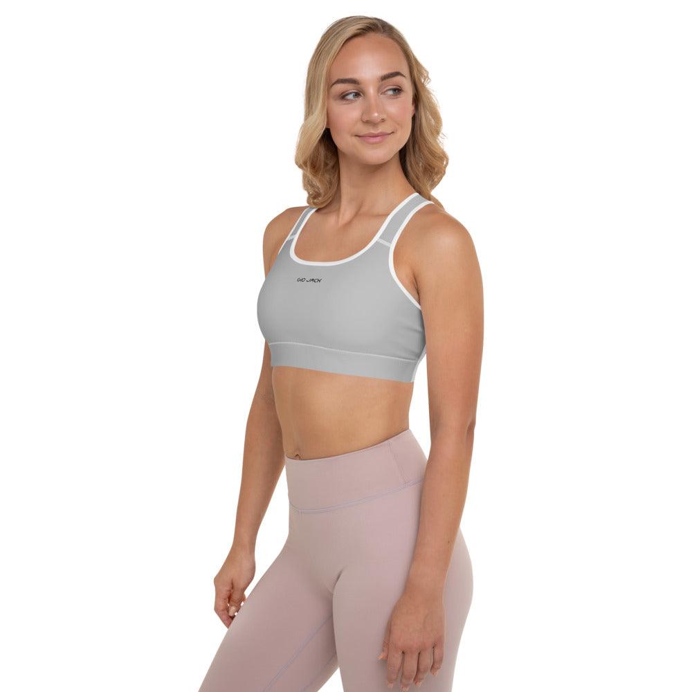 Padded Sports Bra Logs Silver B FR GIO JACK