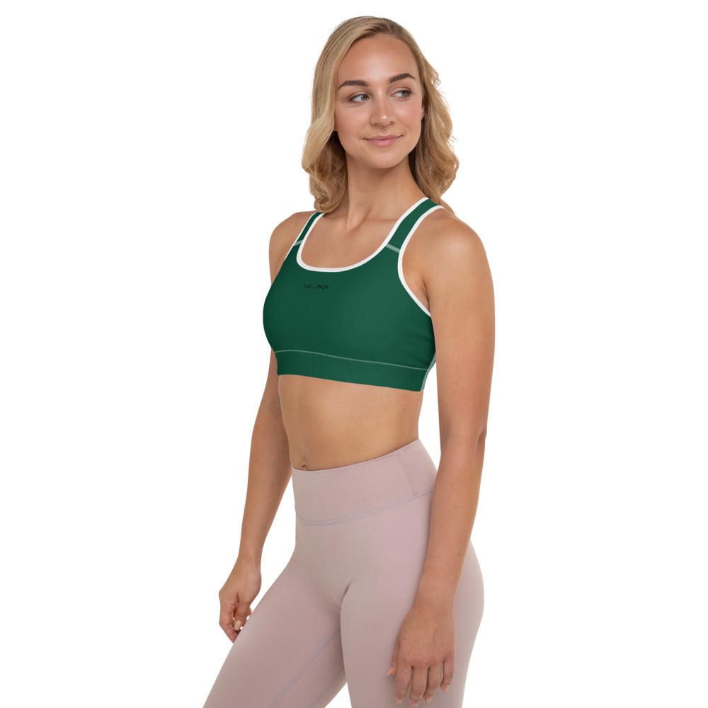 Padded Sports Bra Logs British Racing Green B FR GIO JACK