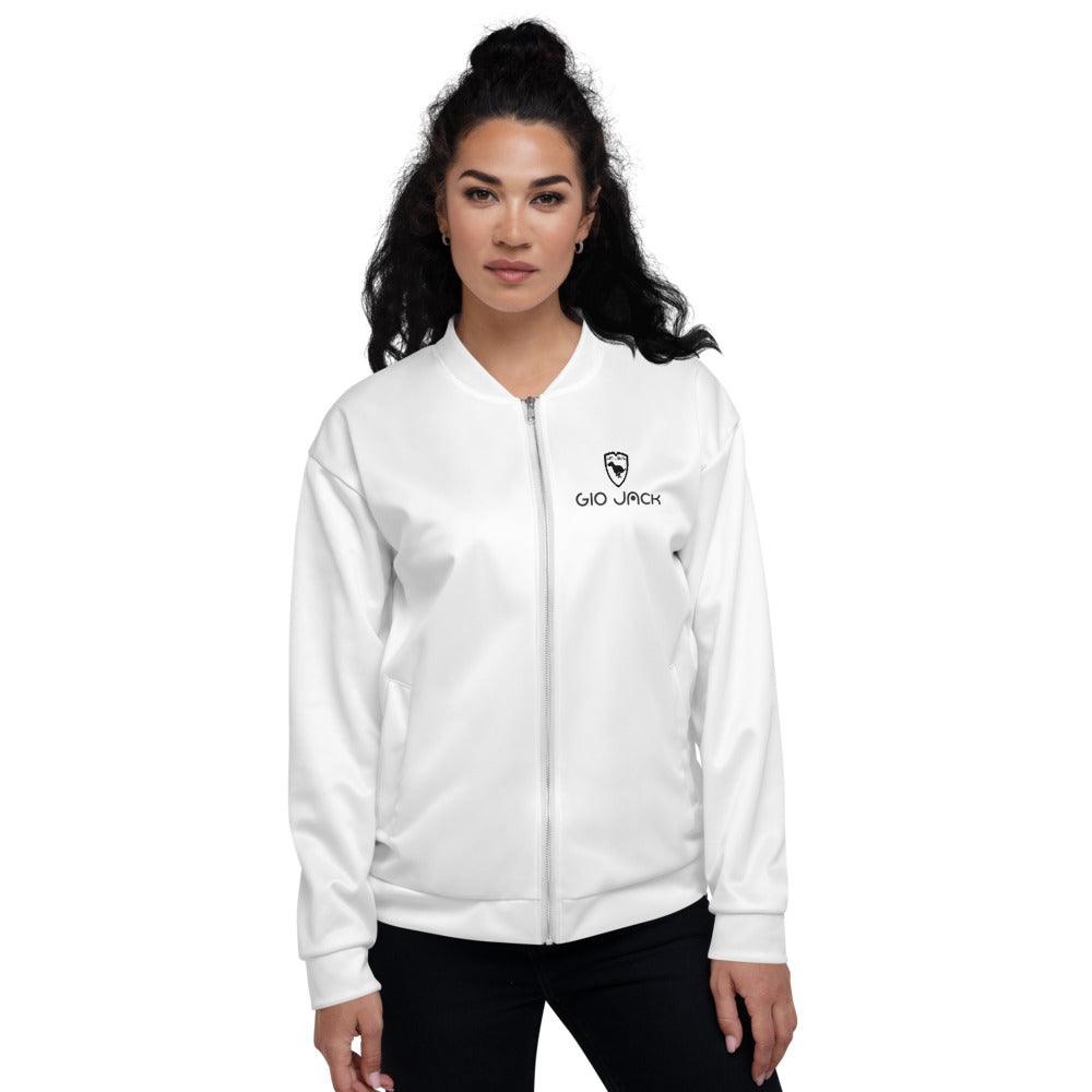 Unisex Bomber Jacket Wom Logs B F GIO JACK