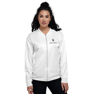 Unisex Bomber Jacket Wom Logs B F GIO JACK