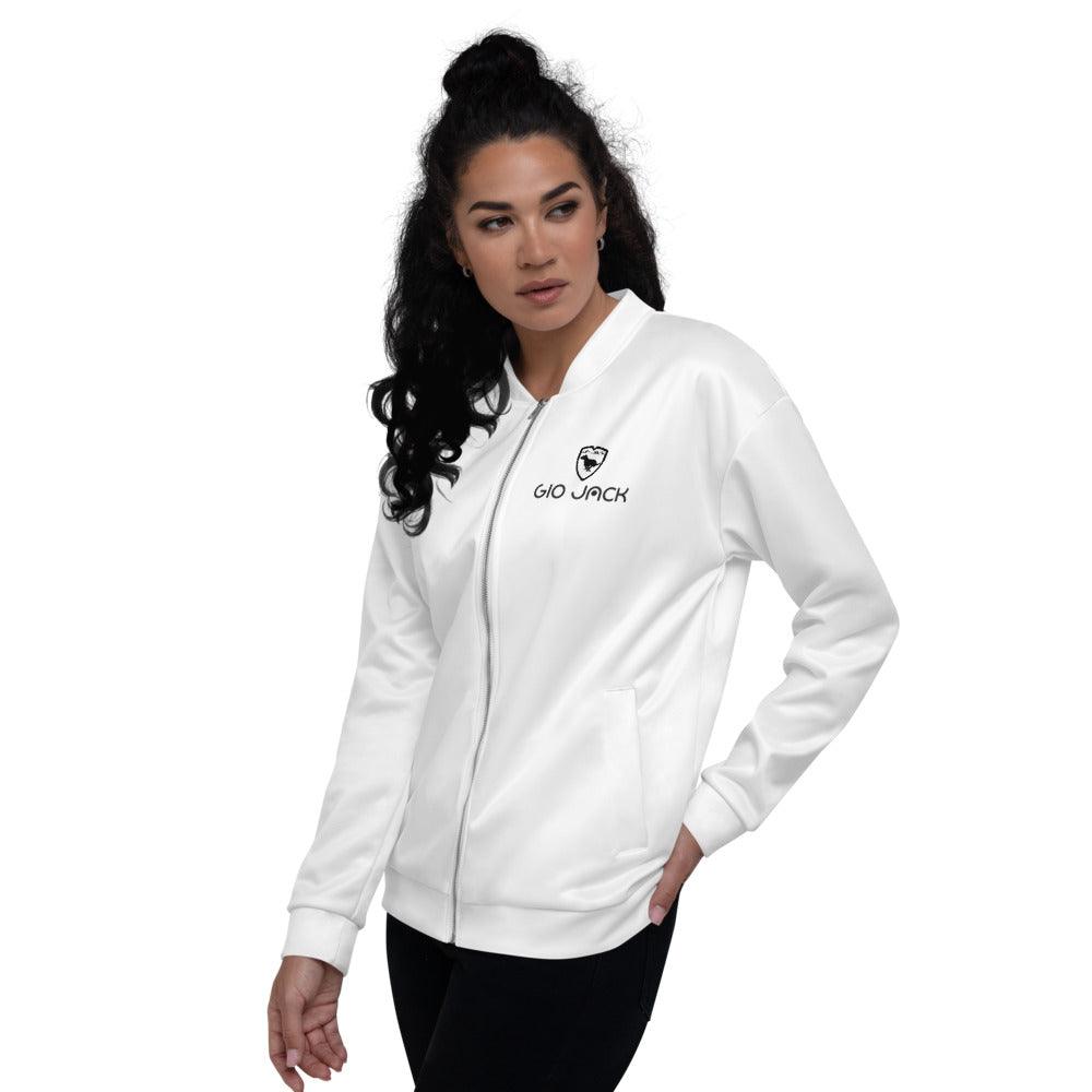 Unisex Bomber Jacket Wom Logs B F GIO JACK