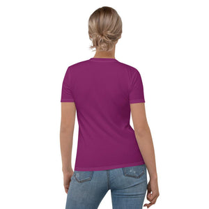 T-shirt Logs plus Aubergine W F GIO JACK