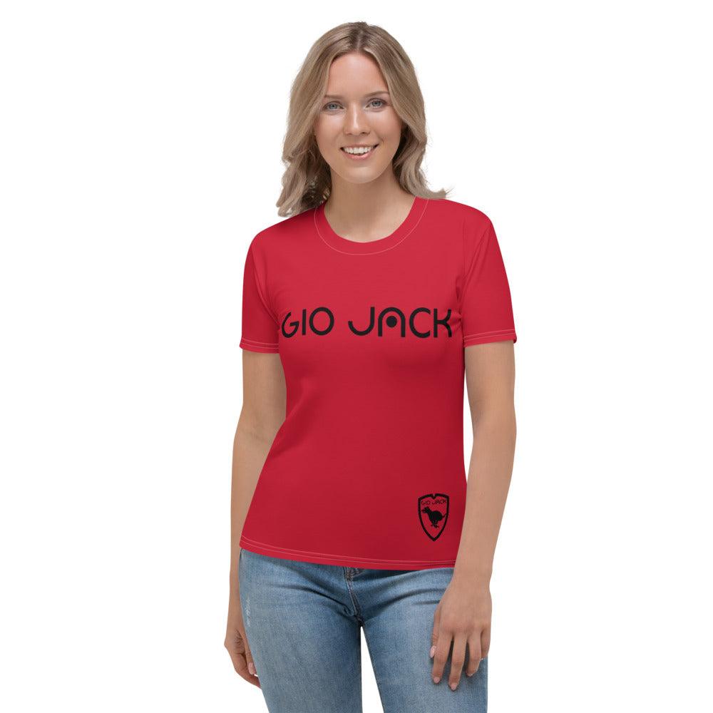 T-shirt Logs plus Red B F GIO JACK