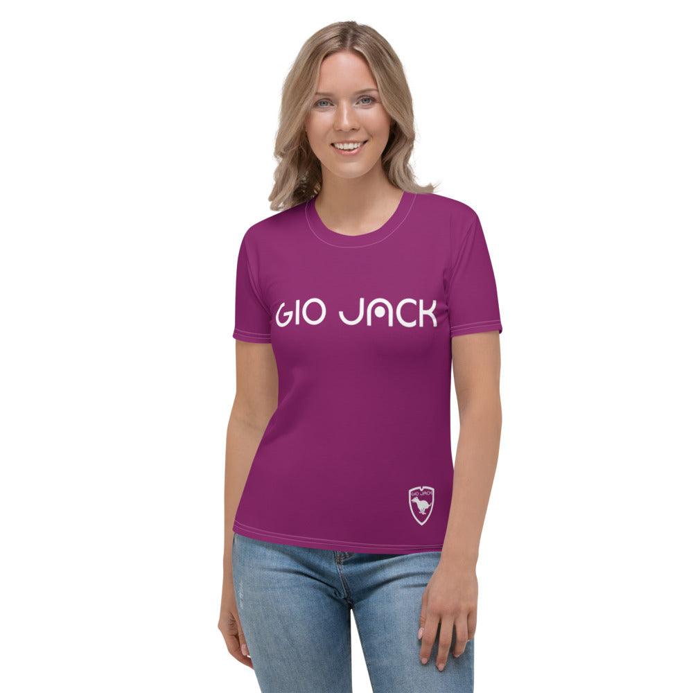 T-shirt Logs plus Aubergine W F GIO JACK