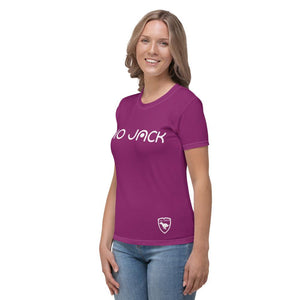 T-shirt Logs plus Aubergine W F GIO JACK