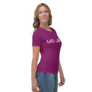 T-shirt Logs plus Aubergine W F GIO JACK