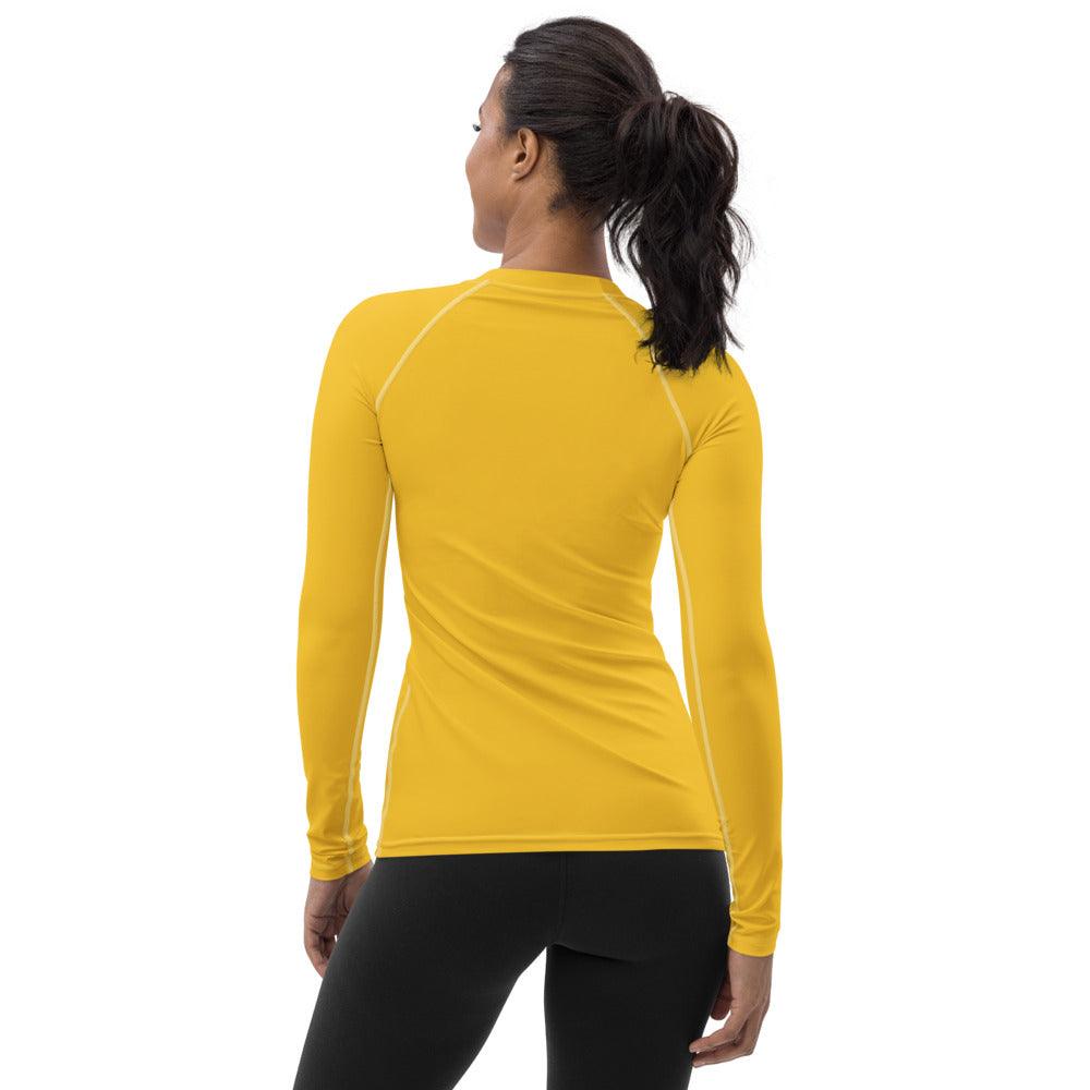 Women's Rash Guard Logs 1 Yellow B GIO JACK