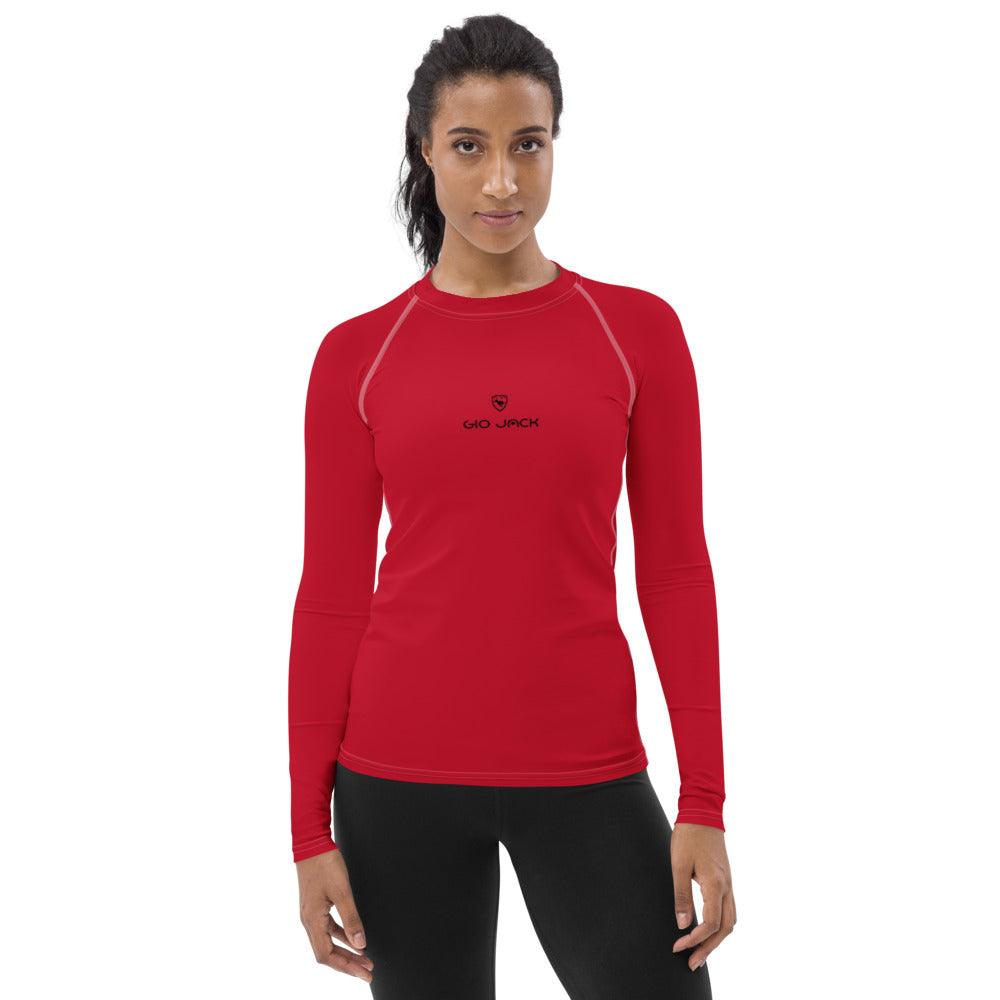 Women's Rash Guard Logs 1 Red B GIO JACK