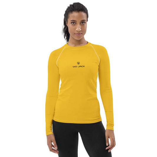 Women's Rash Guard Logs 1 Yellow B GIO JACK