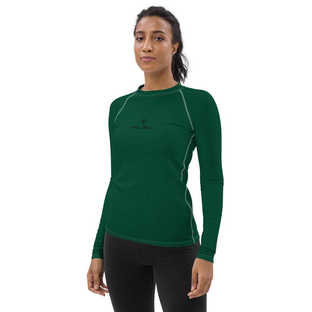 Women's Rash Guard Logs 1 British Racing Green B GIO JACK