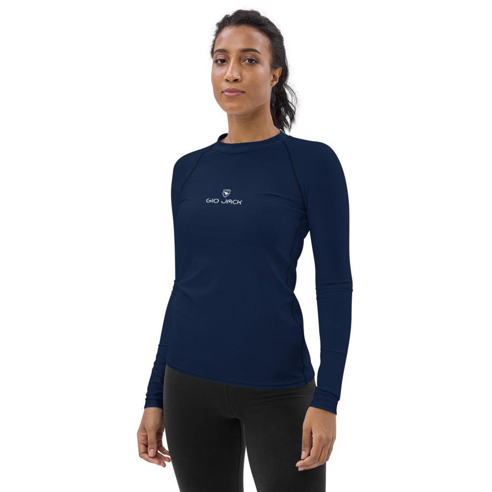 Women's Rash Guard Logs 1 Navy W GIO JACK
