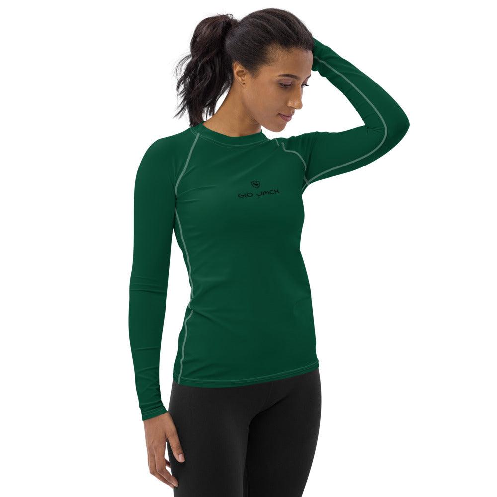 Women's Rash Guard Logs 1 British Racing Green B GIO JACK