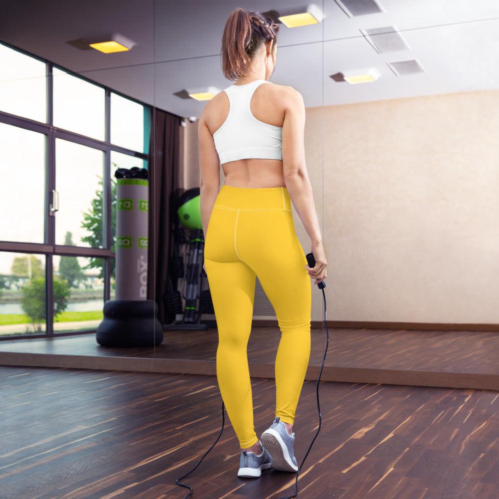 Yoga Leggins Logs V Yellow W F GIO JACK